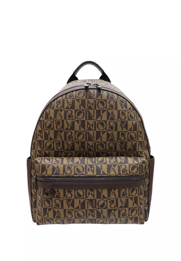 Buy BONIA Bonia Men Daria Monogram Backpack 830060-009-15 2026 Online ...