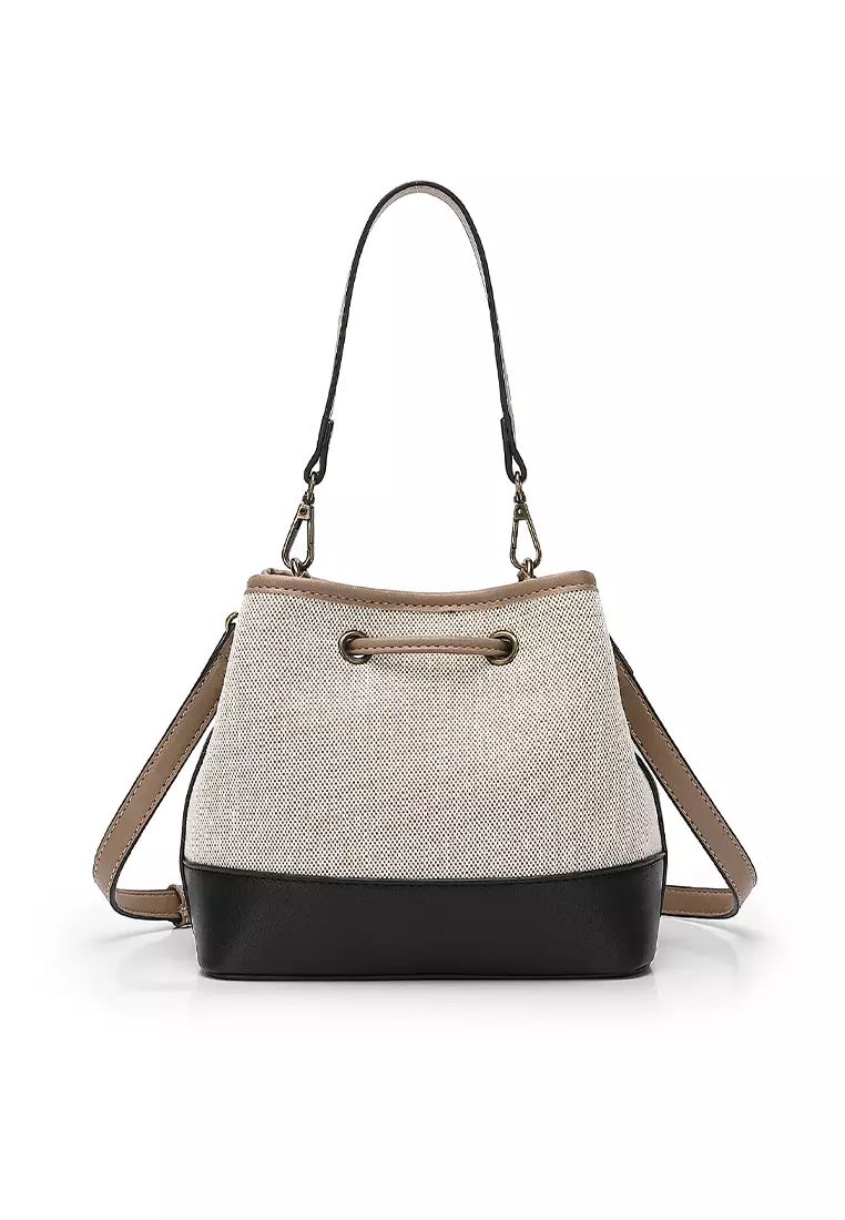 Top Handle Bag / Sling Bag / Crossbody Bag - Black