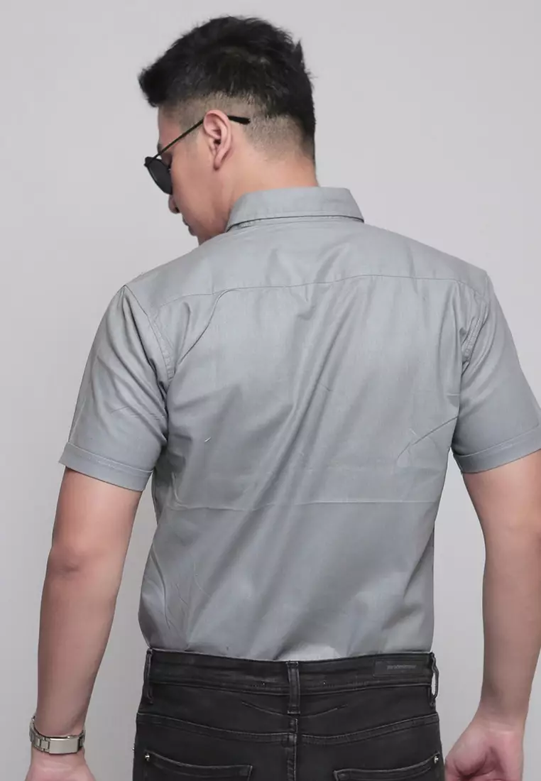 Ash Grey Oxford SS Shirt