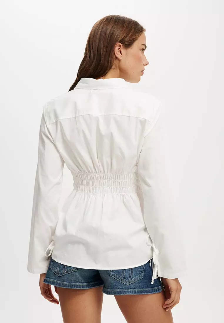 Gathered Long Sleeve Shirt