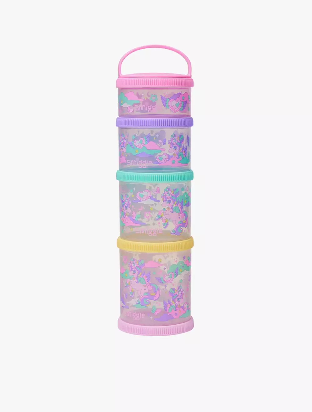 Smiggle Trailblazer Large Snack & Stack Containers - IGL457019PNK