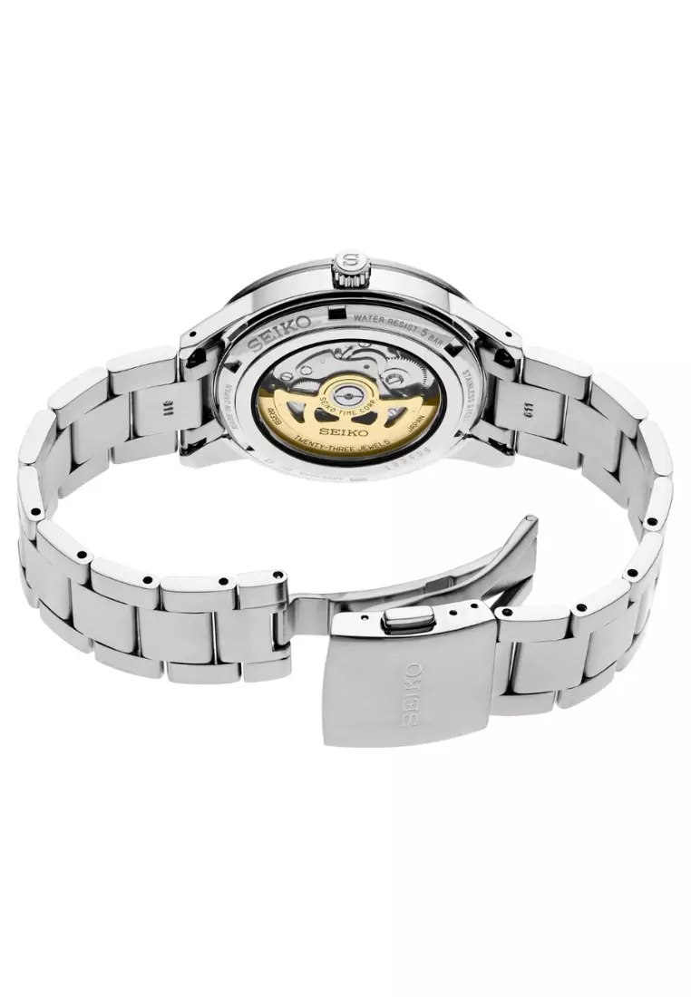 Seiko Presage Style 60’s Series Ivory Dial Stainless Steel Band Automatic Watch SRPG03J1