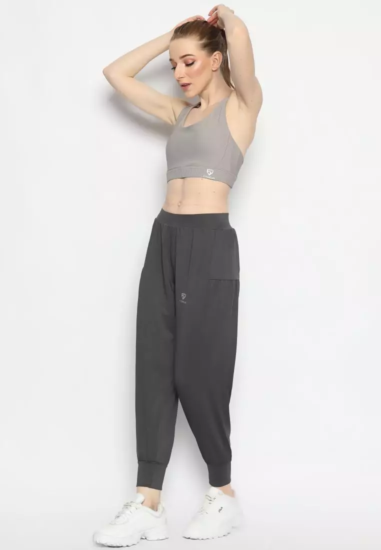 Fitwear - Sportbra Olahraga Wanita JENNIFER [CAGED RIBB] - SILVER