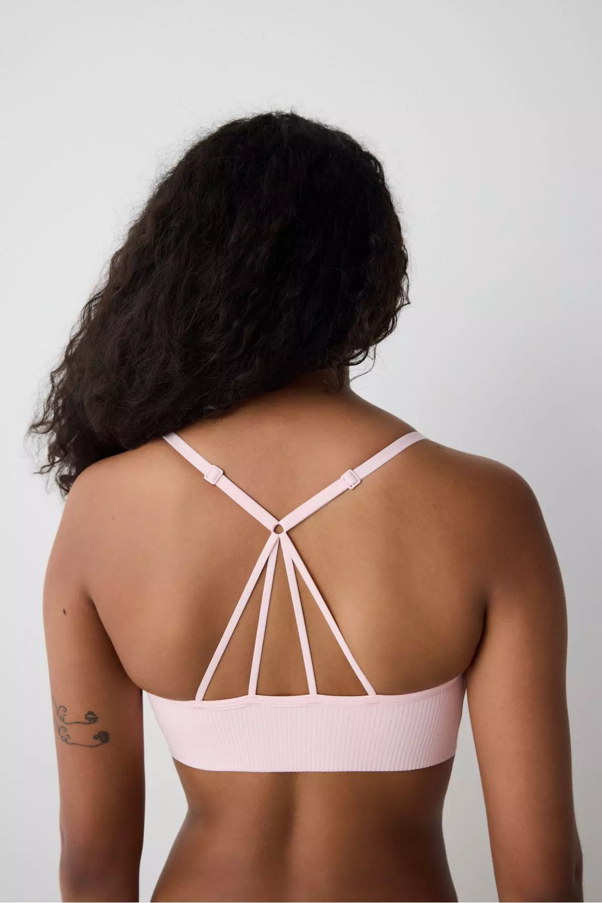 Ribbed Micro Bonding Pink Top