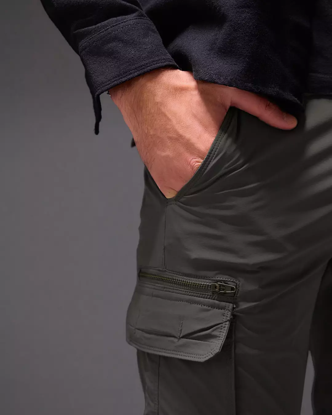 OXCON Cargo Pants Zwiss Dual-mode Celana Cargo Dark TItan