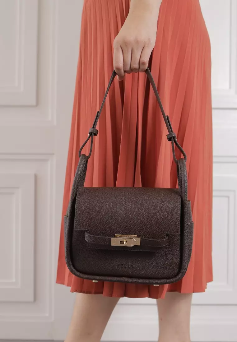 Jual FELIN Felin Kelly Bag in Coffee Shoulder and Sling Bag