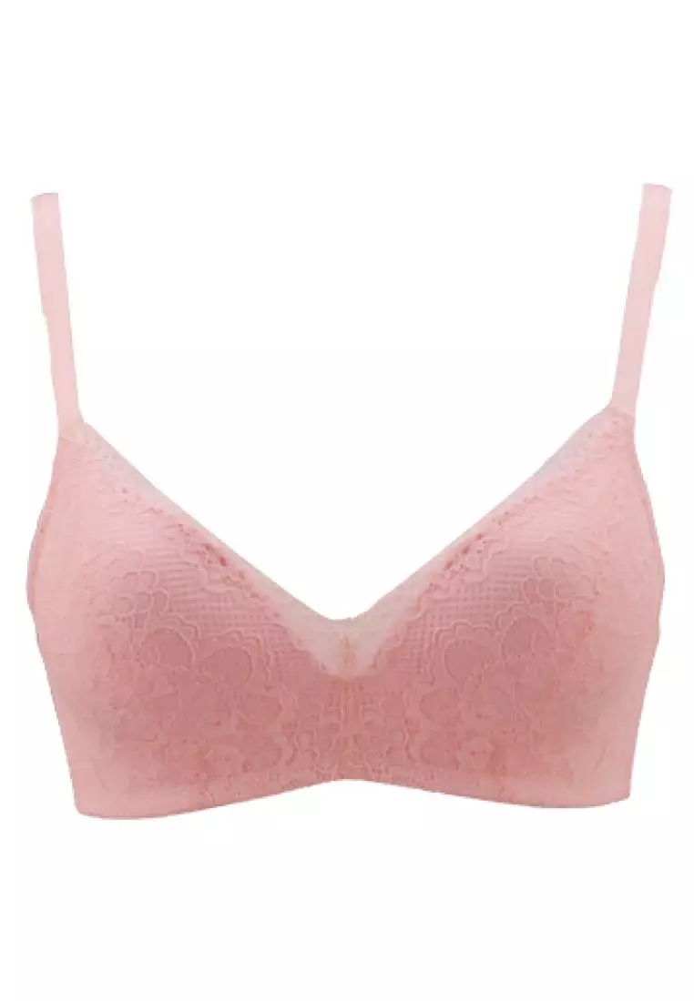 Bra Sorella Bh Pink Wireless Tanpa Kawat Triumph Wacoal Luludi Ms Hm