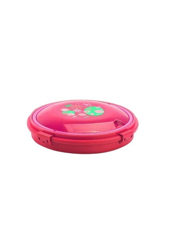 S&J Co. pink BPA FREE 6 Compartments Colorful Candy Tray with Handle Bekas Kuih Raya - Pink F0D22HLA5544B7GS_1