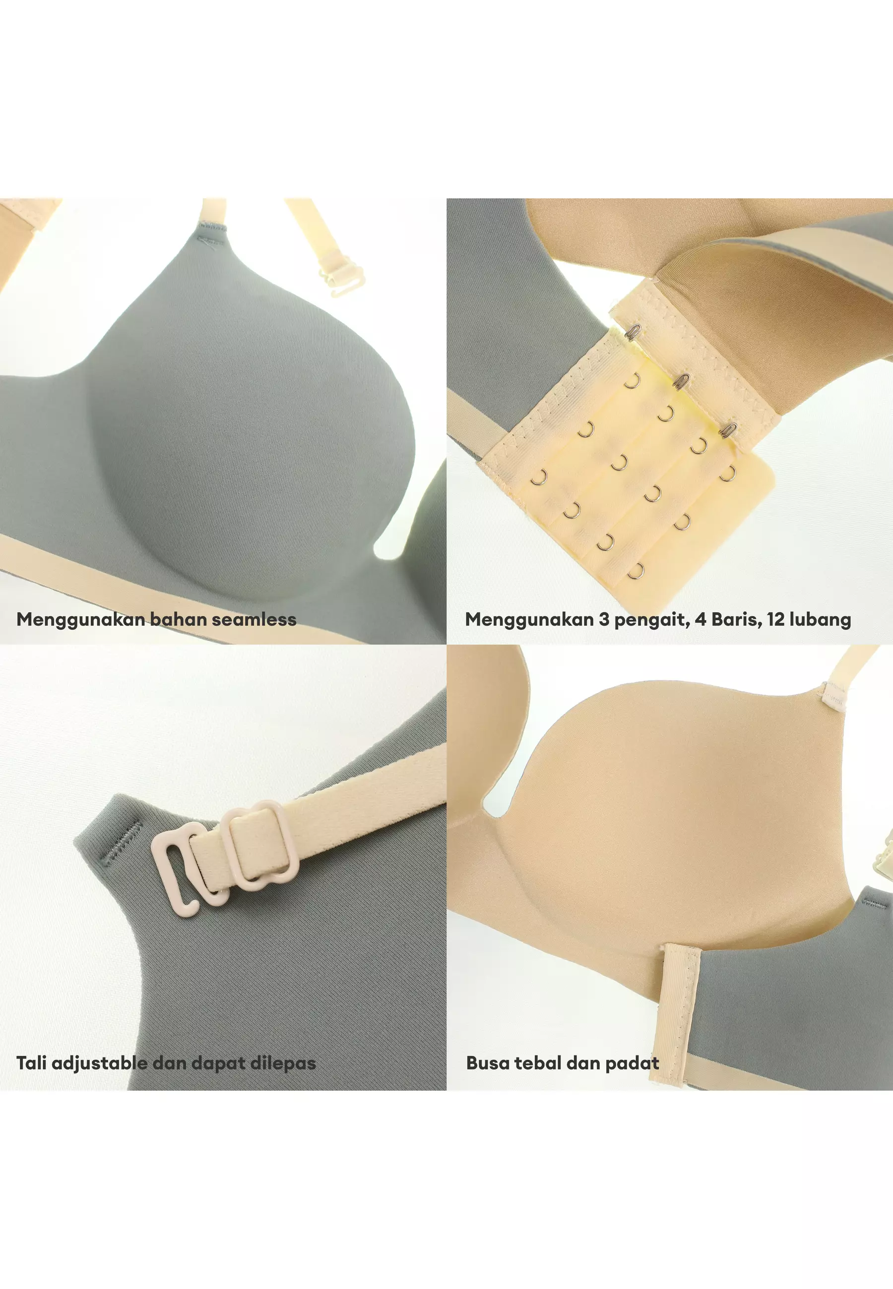 You’ve ( YouHave ) BH Bra Wanita Super Premium Seamless Busa Tipis Tanpa Kawat 100153