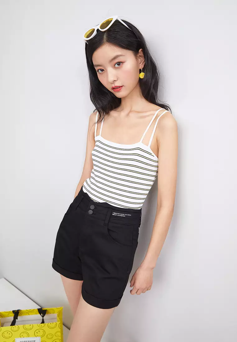 Stripped Knitted Tank Top