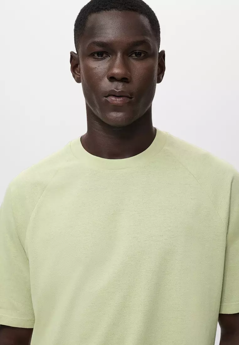 Relaxed-Fit Cotton-Linen T-Shirt
