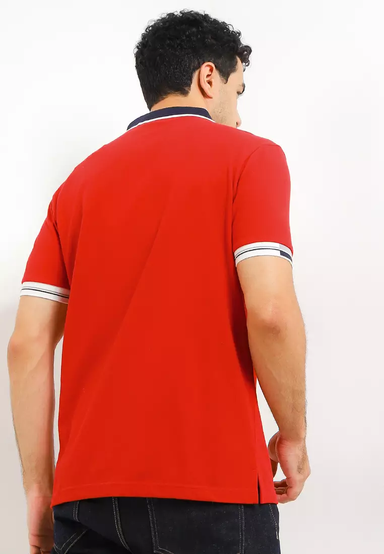 Loup Jacquard Collar Polo Shirt