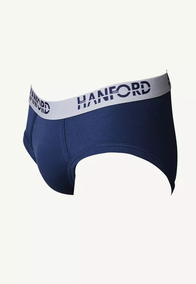 Premium Ribbed Cotton Hipster Men's Briefs Ashton - Assorted Colors (3in1 Pack)