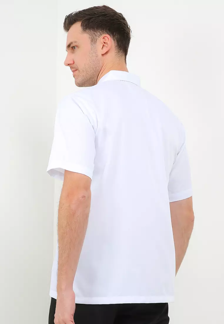 Kemeja Koko Al- Wahabu Stand Collar Shirt Lengan Pendek