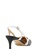 Nina Armando black and white Harper Patent Leather Slingback Low Heel NI342SH0FV8XSG_2
