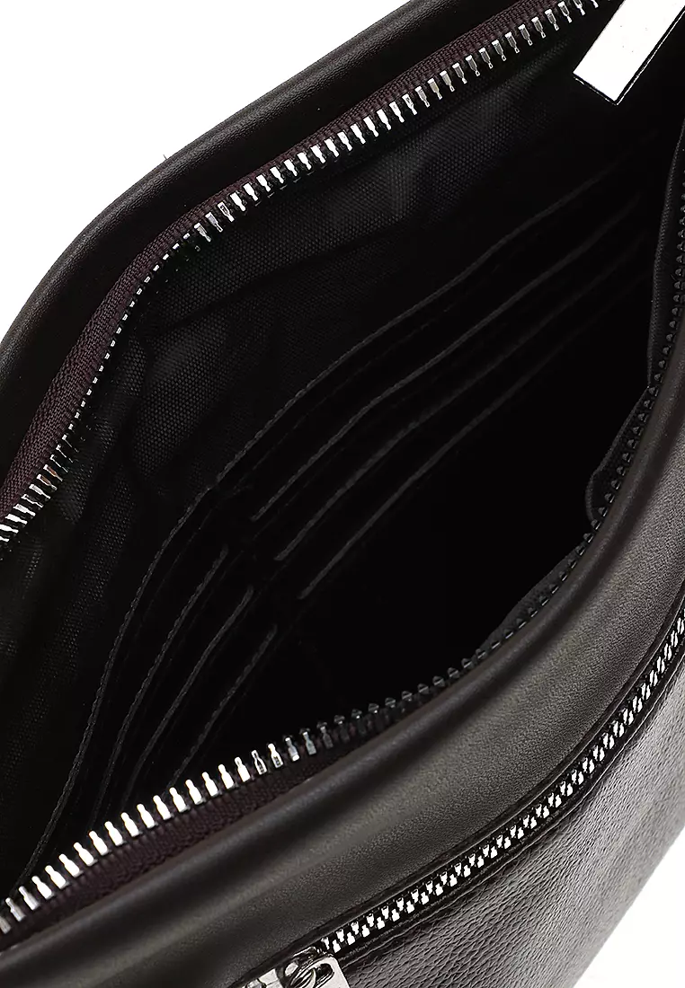 Konomo Tas Genggam Dompet Kulit Men Clutch Bag Many Slot Material Kulit Leather ORIGINAL - Brown