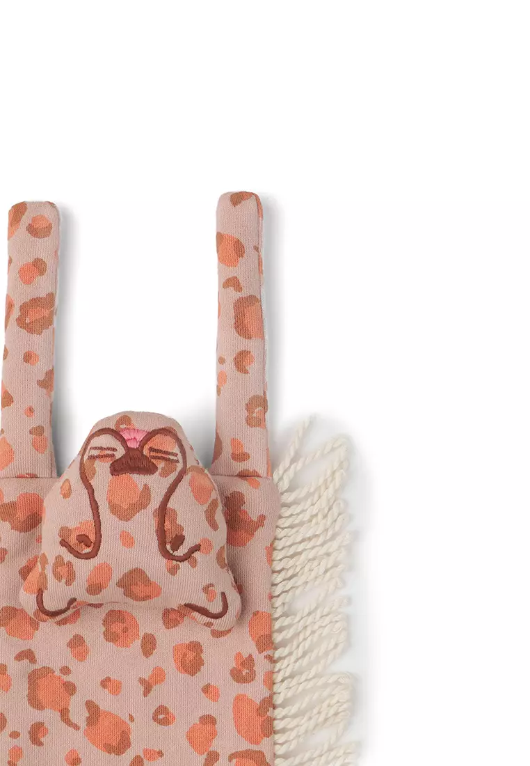 Girls Leopard Scarf With Fringes