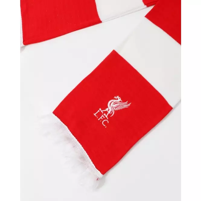 Liverpool FC  Red & White Bar Scarf  - Official LFC Accessories Syal