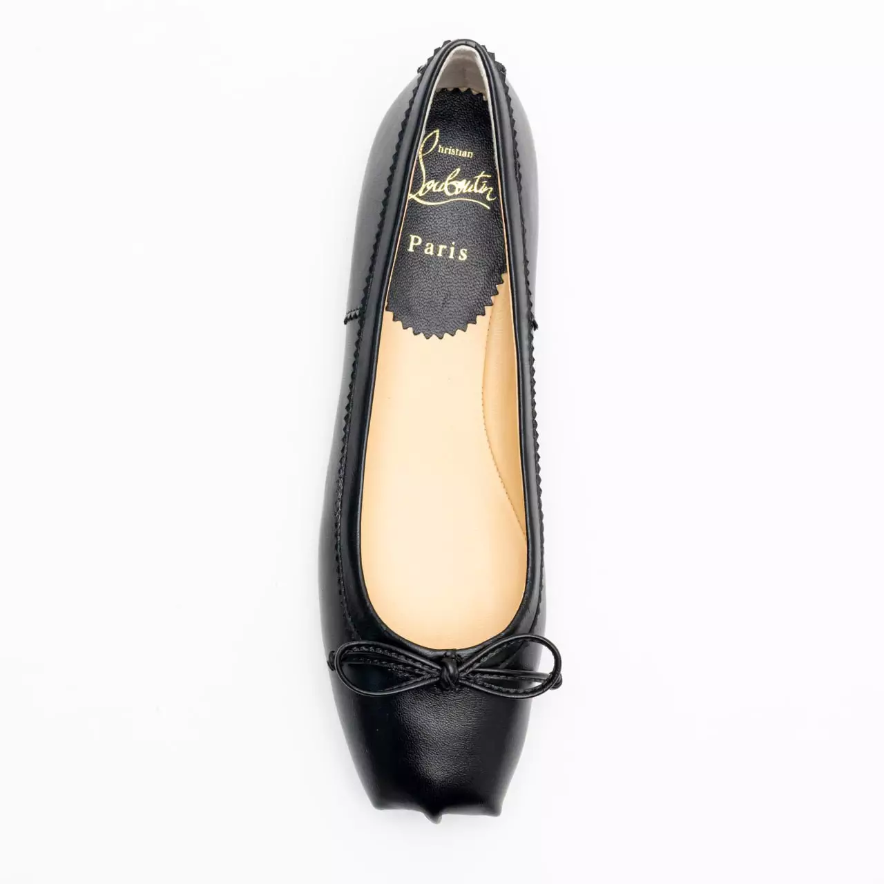 Mamadrague Nappa Leather Ballerina Flats Black