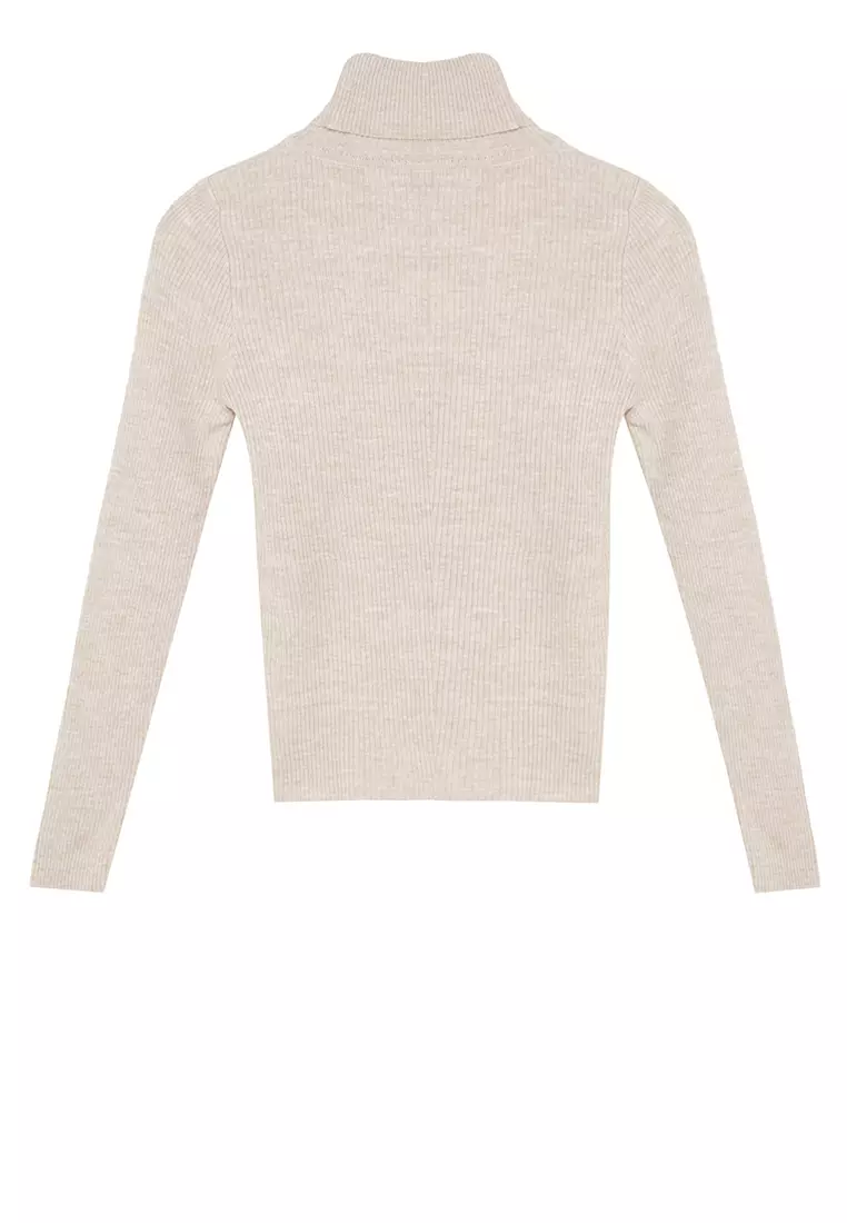 Stone Basic Turtleneck Knitwear Sweater TWOAW21KZ1279