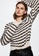 Mango beige Striped Cable-Knit Sweater 83410AA7D1B8A2GS_5