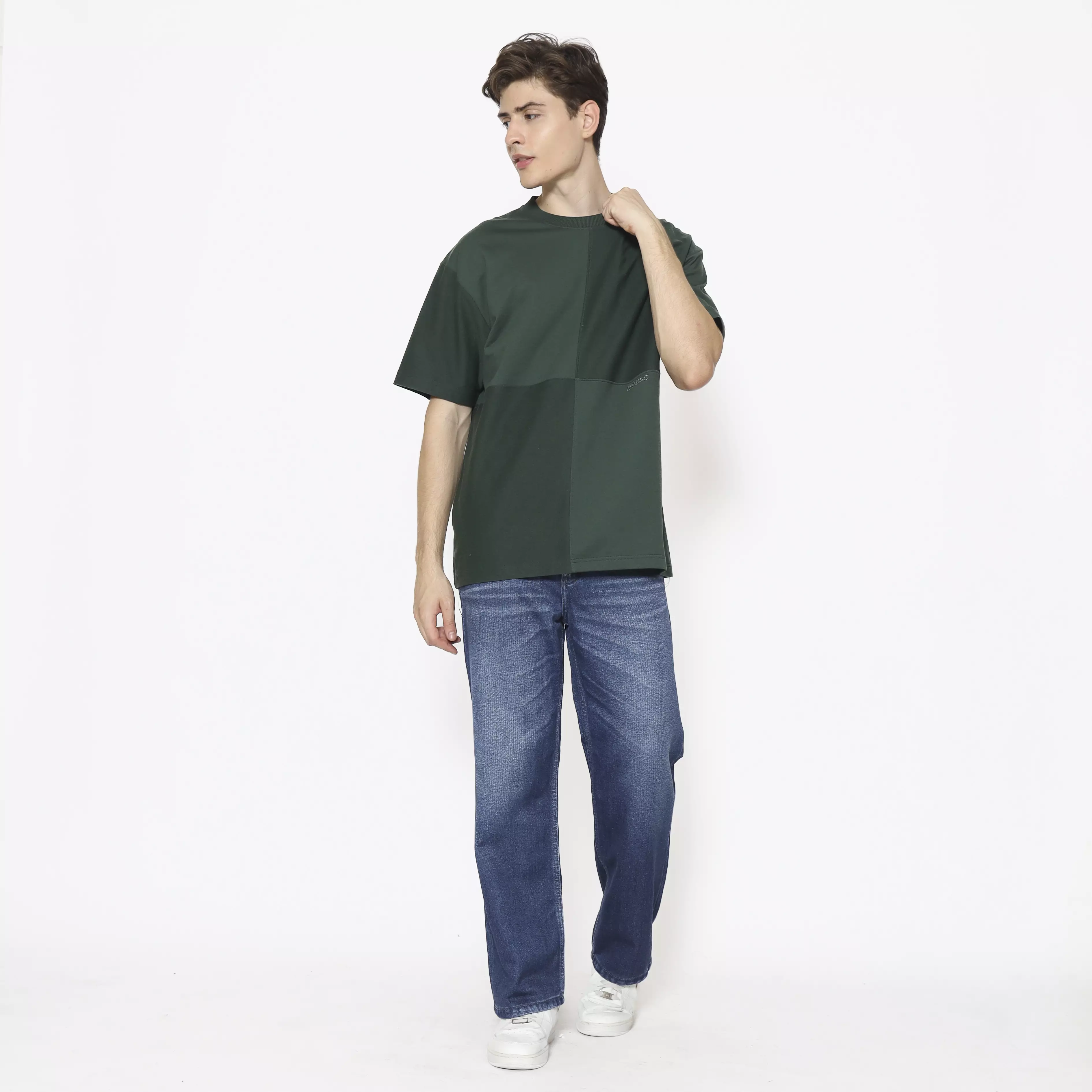 Spyderbilt Kaos lengan pendek Pria Migos Oversize Men Tee Planet Surf