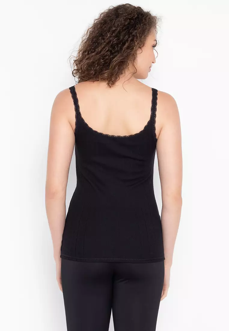 2 Pack Thermal Pointelle Strappy Vests, M&S Collection
