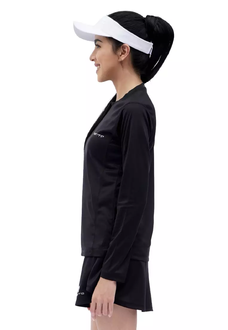 Tiento Kaos Running Dry Fit Baju Olahraga Wanita Lengan Panjang Gym Pakaian Sport Lari