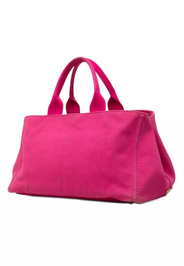 Pre-Loved Prada Canvas Canapa Logo Tote
