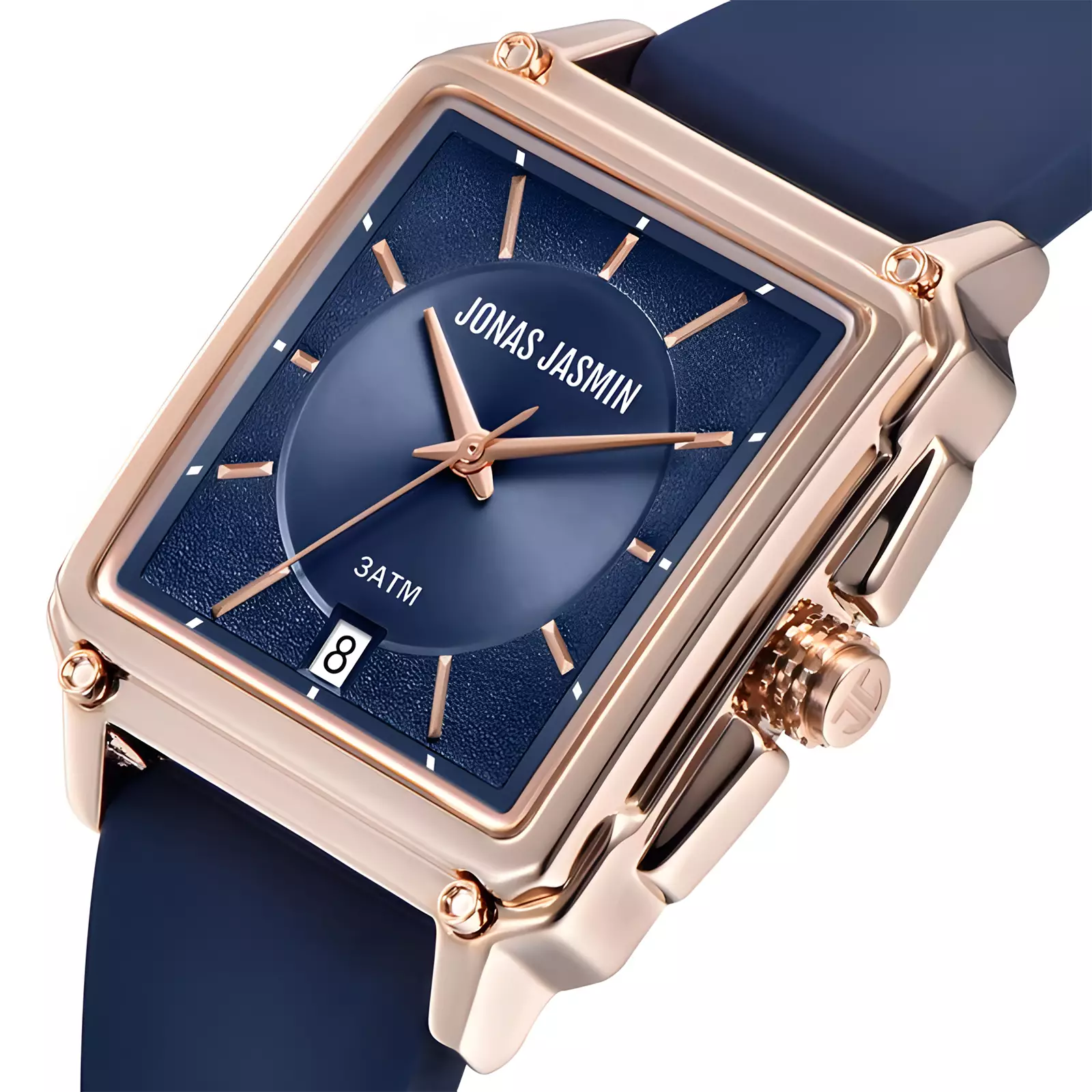 Jonas Jasmin - Jam Tangan Analog Wanita - Blue - Rubber Strap - JJ-2292L-BL