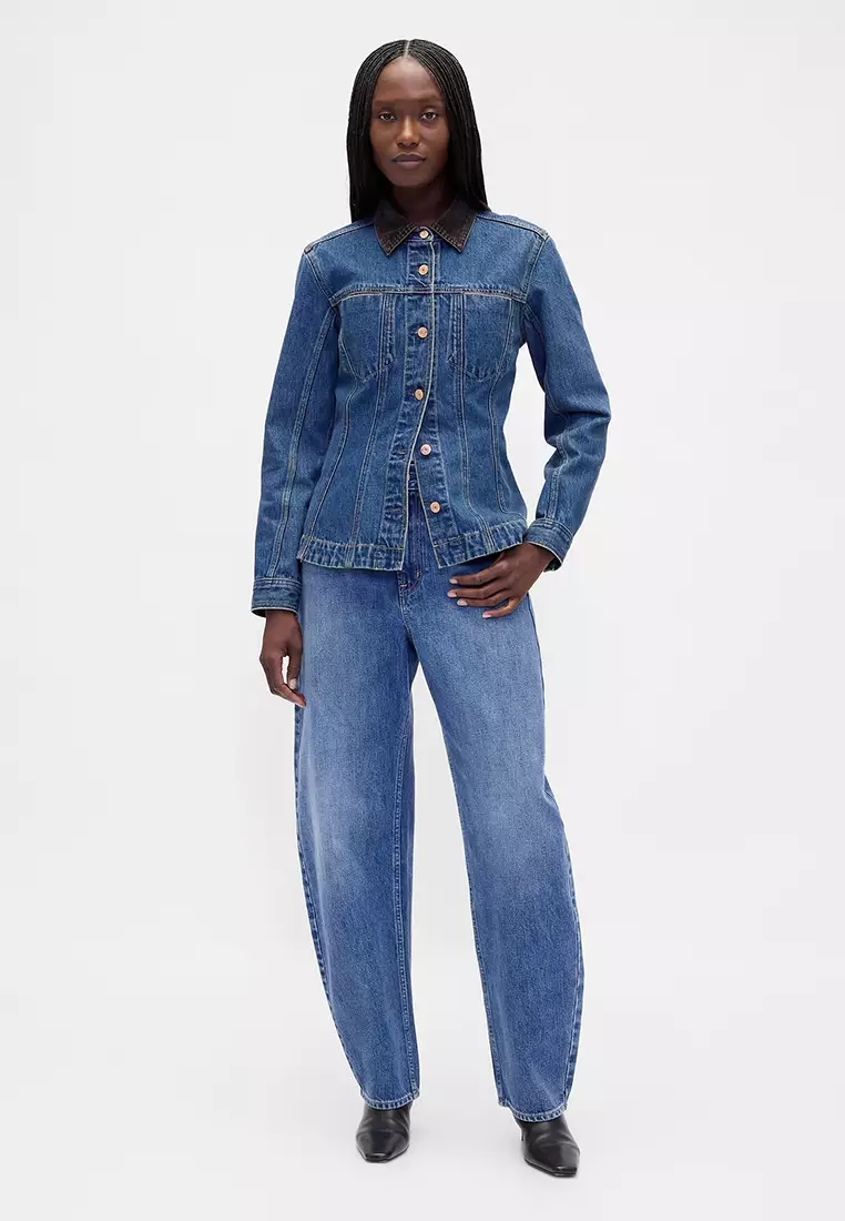 Buy GAP Fitted Longline Denim Jacket 2026 Online | ZALORA