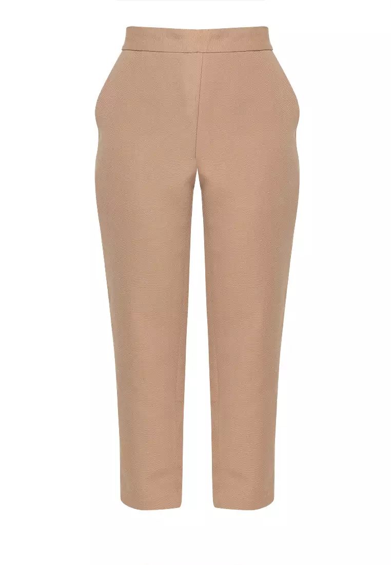 Buy GIORDANO LADIES Twill Knit Tapered Pants With Taping 2024