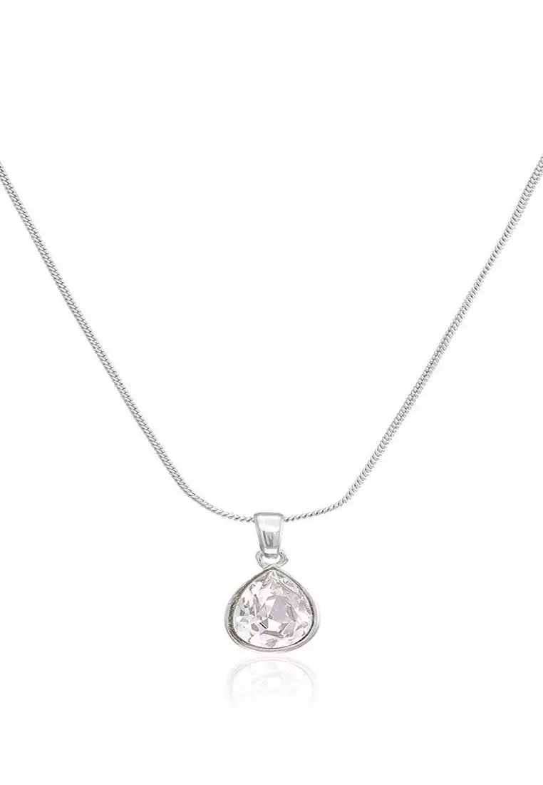 White gold crystal pendant outlet