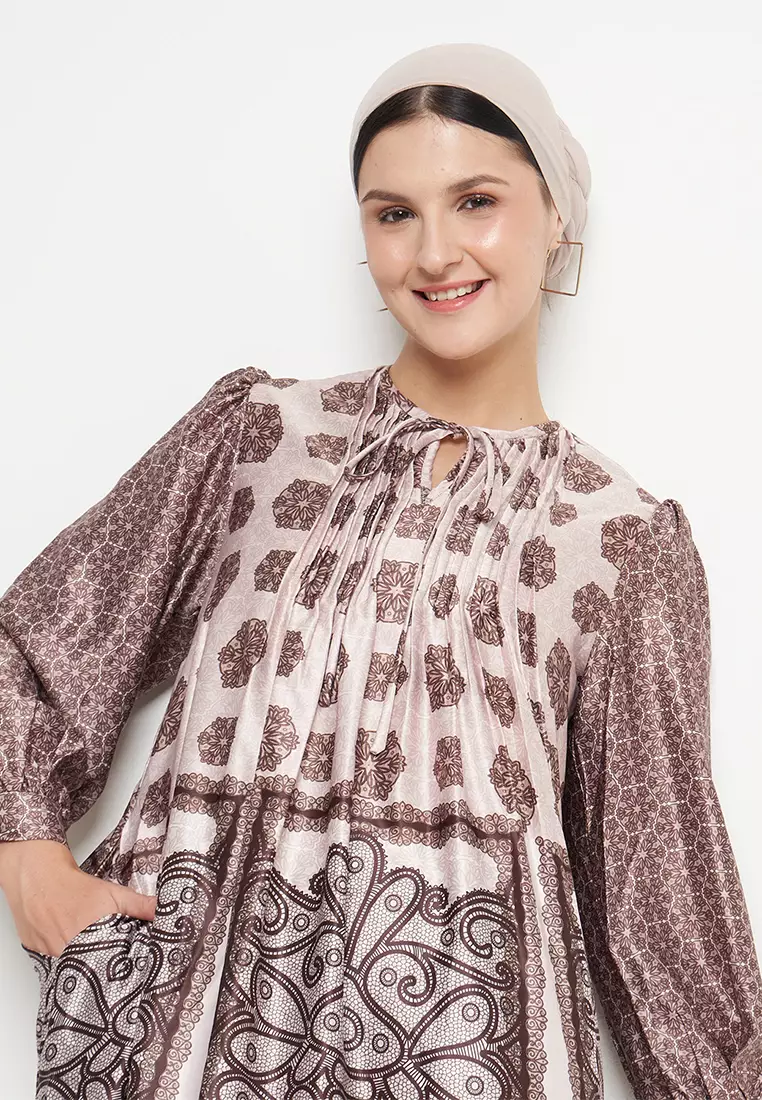 Kamilaa by Itang Yunasz Dress Tala Brown