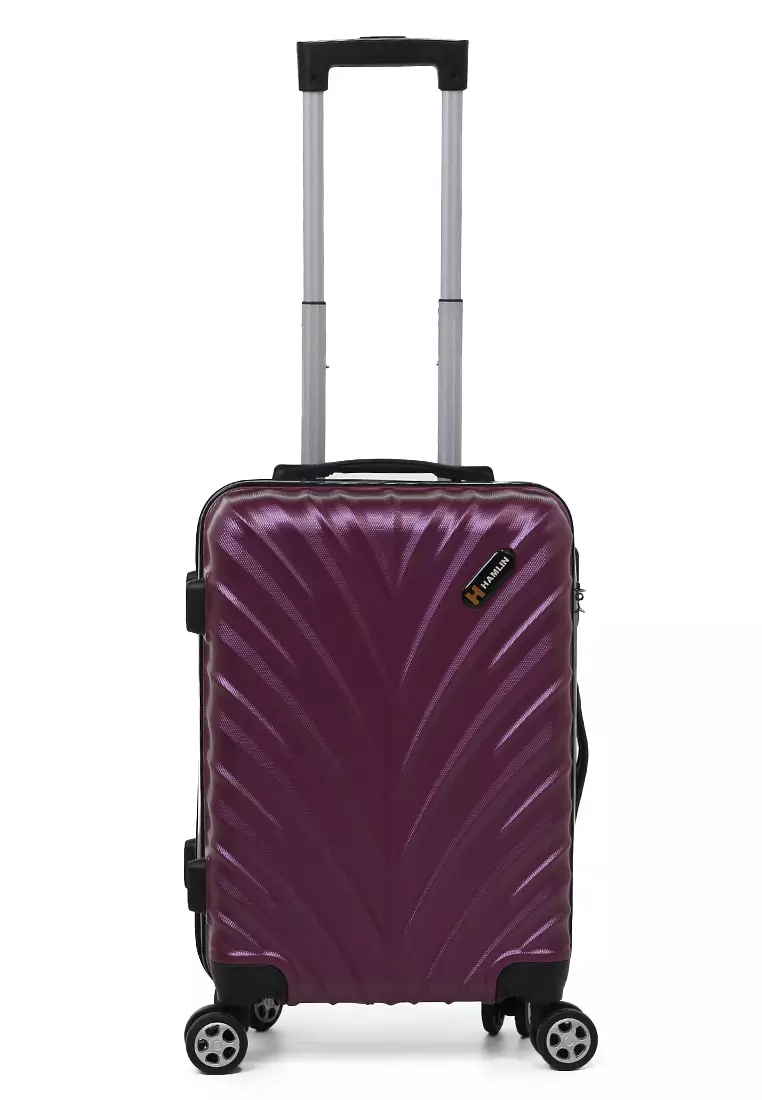 Carlton Tas Koper Hardcase Unisex Size 20Inch Suitcase Combination Lock Large Compartment Material ABS+PVC Coated ORIGINAL - Dark Purple