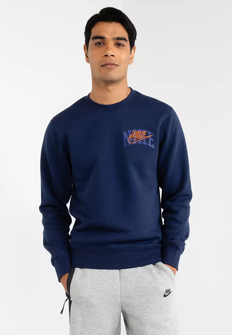 Buy Nike Club Brushed Back Crew Arch Sweatshirt 2024 Online