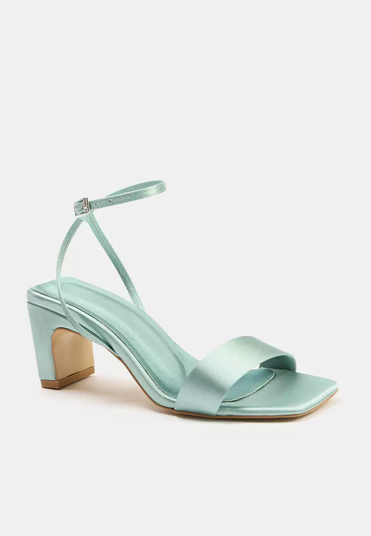 Ankle Strap Block Heels