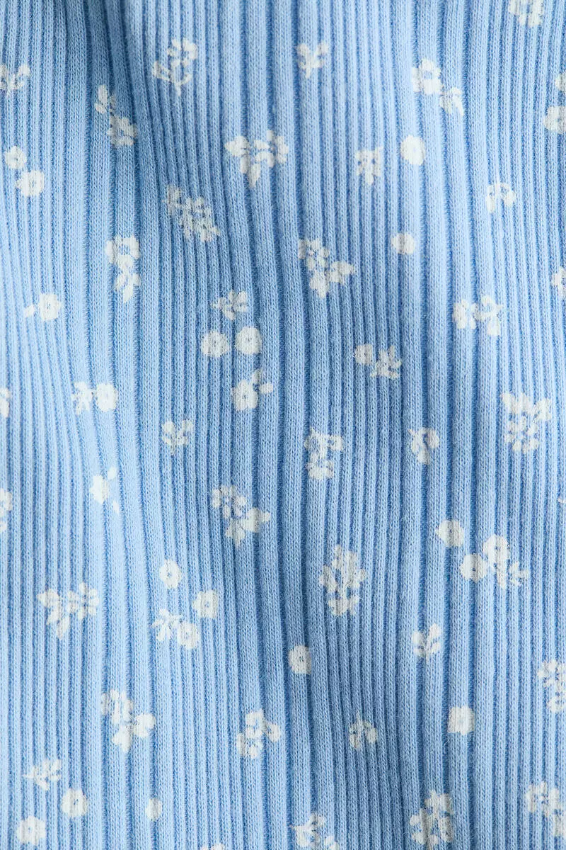 Ribbed cotton leggings