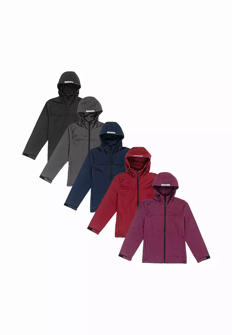 Forest Ladies Premium Windbreaker Women Trekking Biker Jacket Jogging Running Hoodie Waterproof Jacket - 830118 - 56Maroon
