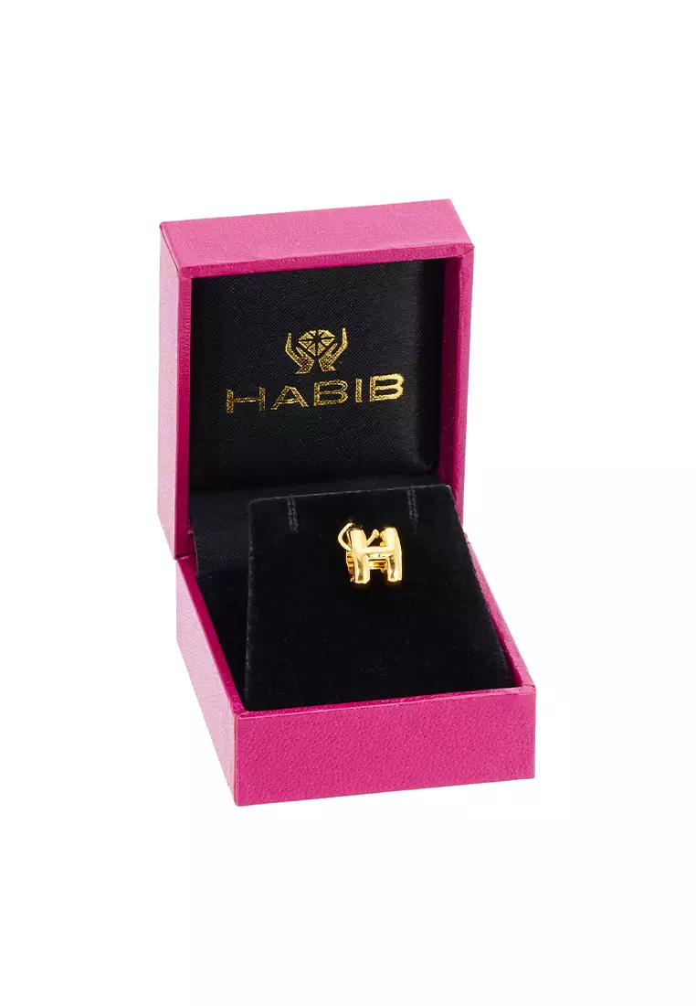 HABIB 916/22K Yellow Gold Alphabet Charm 6800025YH