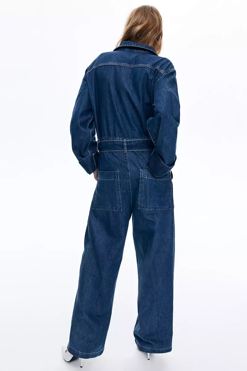 H&m boiler suit denim deals