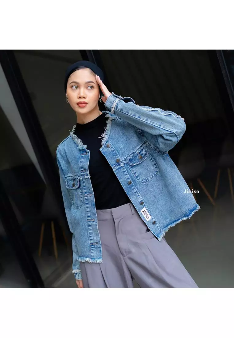 Jaket Jeans Oversize Dalma Blue Acid