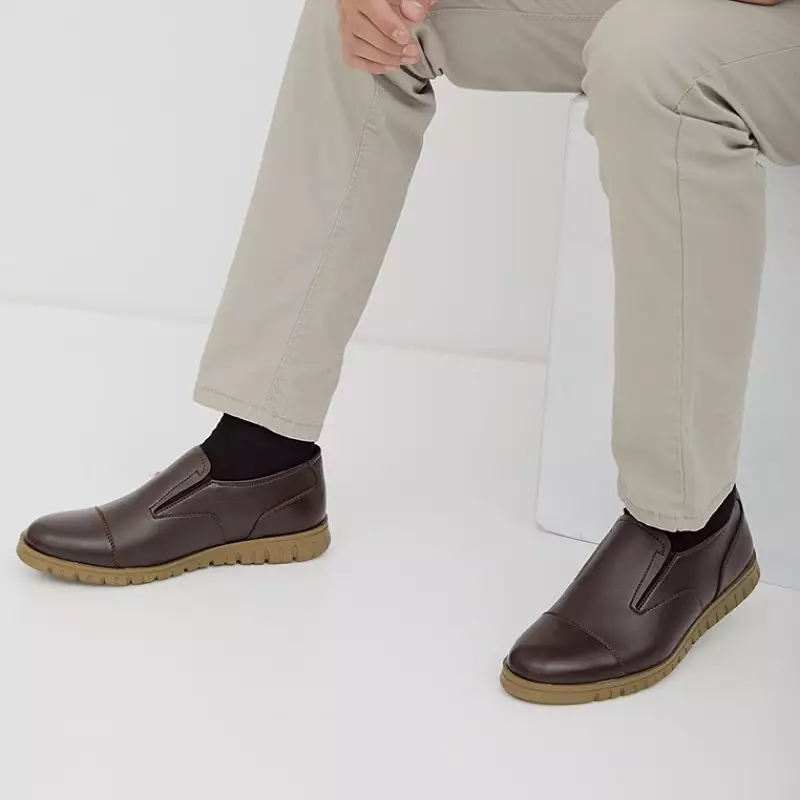 PAULMAY Sepatu Slip On Pria Modena 33 - Brown
