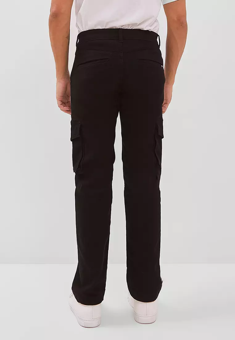 JEROME BLACK Celana Cargo Pria Reguler Fit - Bottom Man Cargo Pants