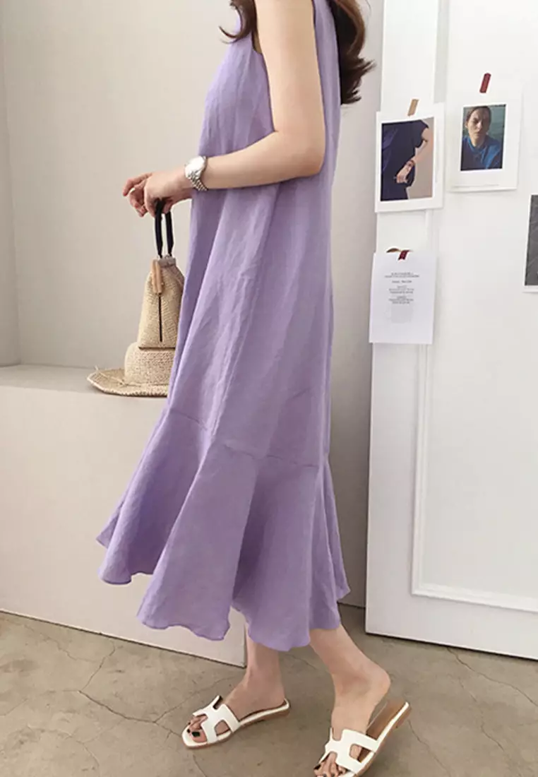 Buy Sunnydaysweety 2023 SummerNew Loose Sleeveless Slimming Dress