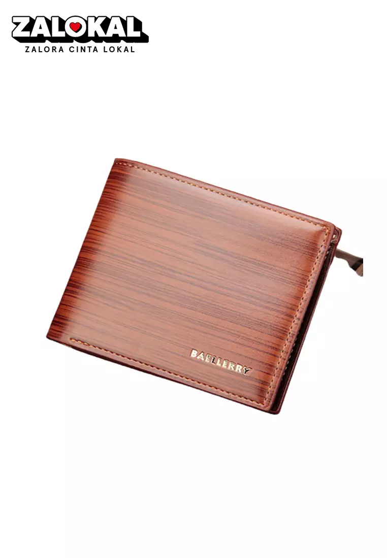 Dompet Lipat Pria Model Pendek Kulit PU Leather Premium Quality ORIGINAL