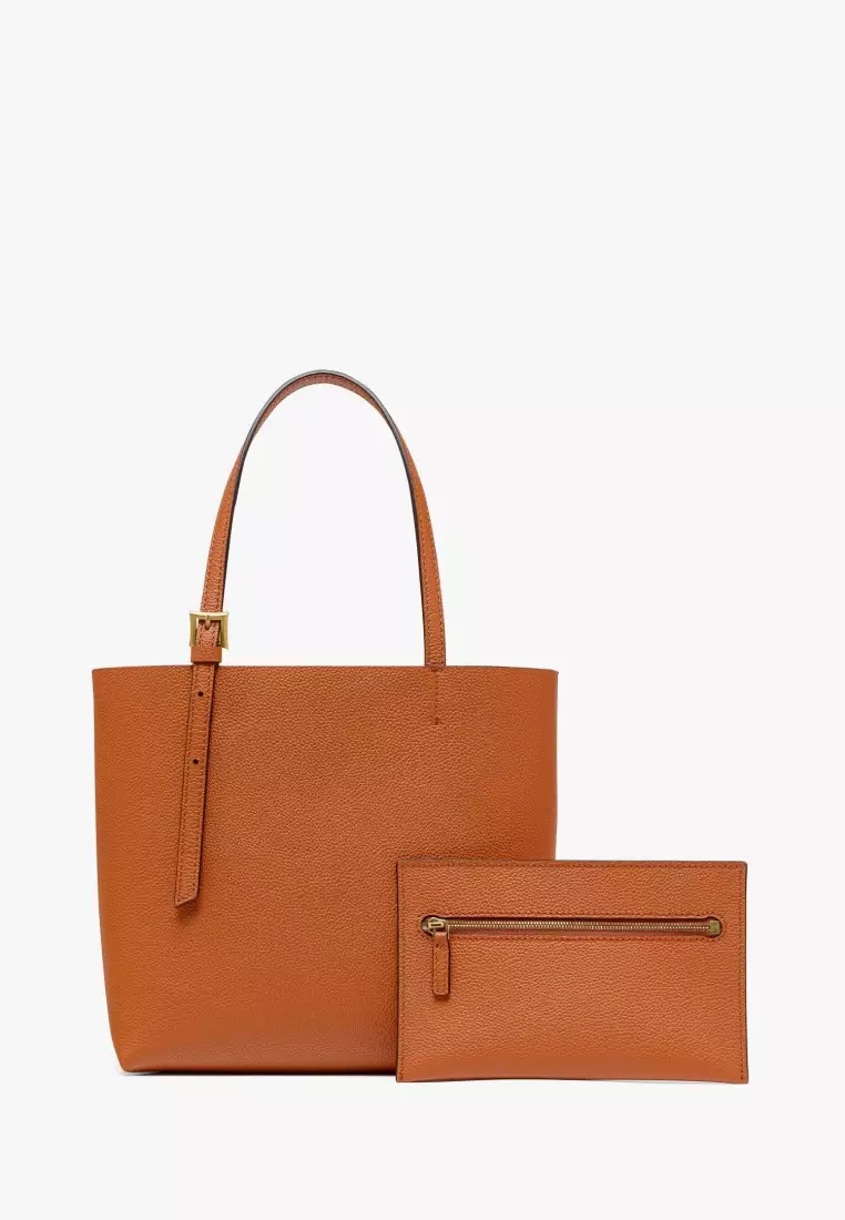 Himmel Shopper in Embossed Logo Leather