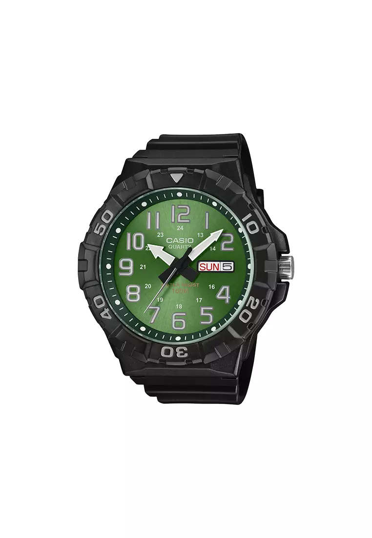 MRW-210H-3BV Men Analog Watch Black Resin Band