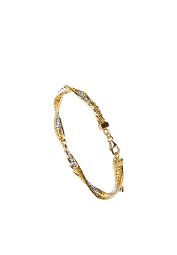 TOMEI gold [TOMEI Online Exclusive] Virtuosity in Crocheted Duality Bangle, Yellow Gold 916(IL-B2240-2C) (10.80G) CF25EAC0FE2DB4GS_1