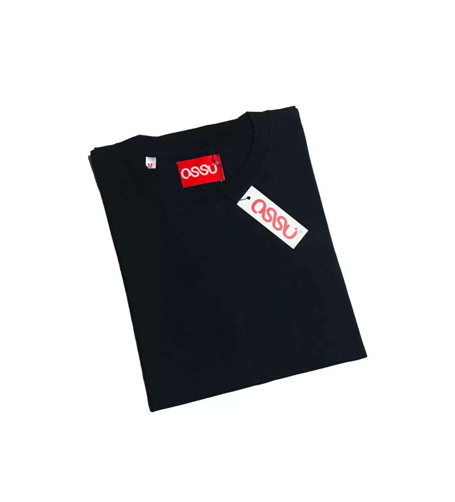 Ossu T-Shirt Basic Colour | Kaos Polos Warna Black | Cotton Combed